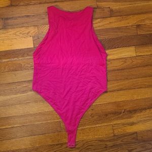 Zara halter neck bodysuit fuscia pink